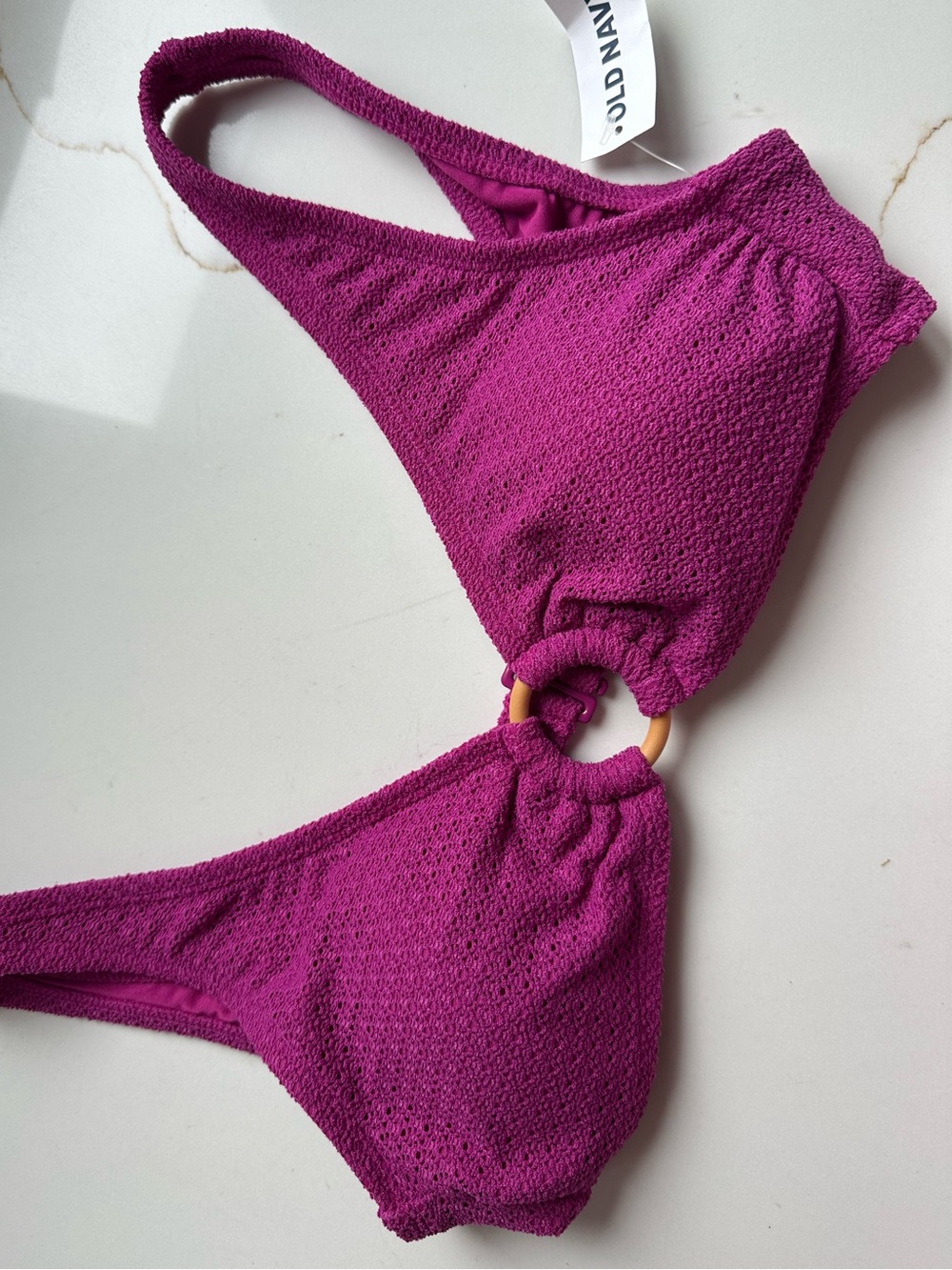 Old Navy Magenta bikini top XS NWT